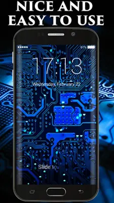 Circuit Board Lock Screen android App screenshot 5