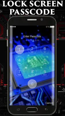 Circuit Board Lock Screen android App screenshot 6