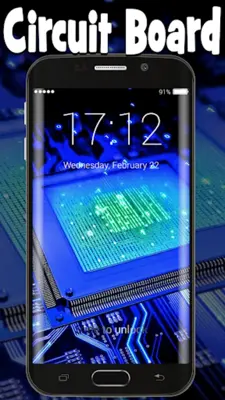 Circuit Board Lock Screen android App screenshot 7